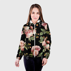 Куртка с капюшоном женская TOP Roses, цвет: 3D-белый — фото 2