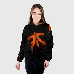 Куртка с капюшоном женская Fnatic: Black collection, цвет: 3D-черный — фото 2