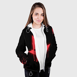 Куртка с капюшоном женская Astralis: Black collection, цвет: 3D-белый — фото 2