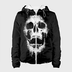 Куртка с капюшоном женская Evil Skull, цвет: 3D-белый
