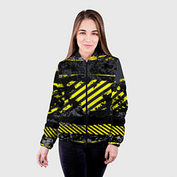 Куртка с капюшоном женская Grunge Line, цвет: 3D-черный — фото 2