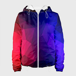 Куртка с капюшоном женская Red&Blue, цвет: 3D-белый