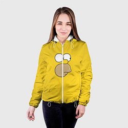 Куртка с капюшоном женская Гомер стесняется, цвет: 3D-белый — фото 2