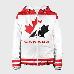 Куртка с капюшоном женская Canada Team, цвет: 3D-белый