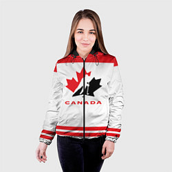 Куртка с капюшоном женская Canada Team, цвет: 3D-черный — фото 2
