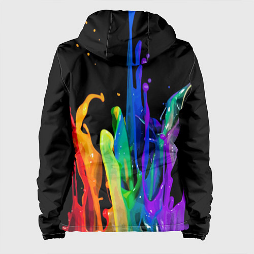 Женская куртка Всплеск красок / 3D-Белый – фото 2