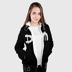 Куртка с капюшоном женская DM Rock, цвет: 3D-белый — фото 2