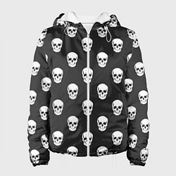 Куртка с капюшоном женская BFMV: Skulls, цвет: 3D-белый