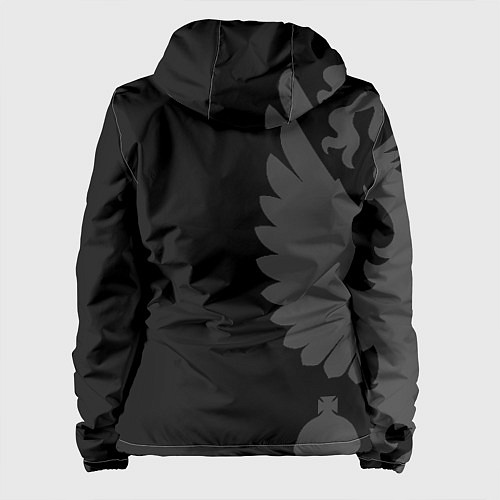 Женская куртка Russia - Black collection / 3D-Белый – фото 2