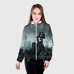 Куртка с капюшоном женская STALKER: Pripyat, цвет: 3D-белый — фото 2