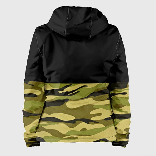 Женская куртка Лесной Камуфляж / 3D-Черный – фото 2