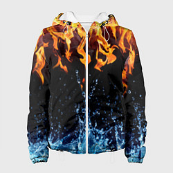 Куртка с капюшоном женская Две стихии, цвет: 3D-белый