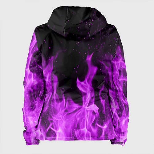 Женская куртка Фиолетовый огонь / 3D-Черный – фото 2