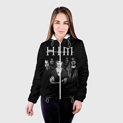 Куртка с капюшоном женская HIM Rock, цвет: 3D-белый — фото 2