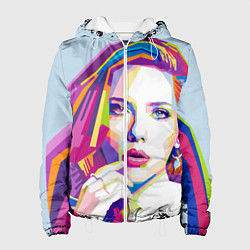 Куртка с капюшоном женская Scarlett Johansson, цвет: 3D-белый