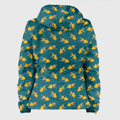Женская куртка Золотые рыбки / 3D-Белый – фото 2