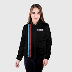 Куртка с капюшоном женская BMW BLACK COLLECTION БМВ, цвет: 3D-черный — фото 2