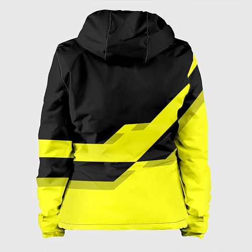 Женская куртка BVB FC: Yellow style / 3D-Белый – фото 2