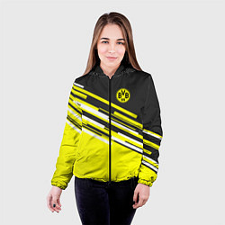 Куртка с капюшоном женская Borussia FC: Sport Line 2018, цвет: 3D-черный — фото 2