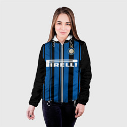 Куртка с капюшоном женская Inter FC: Home 17/18, цвет: 3D-белый — фото 2