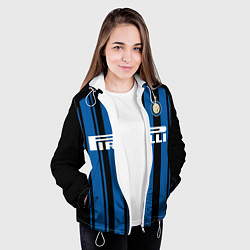 Куртка с капюшоном женская Inter FC: Home 17/18, цвет: 3D-белый — фото 2