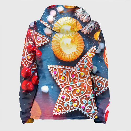 Женская куртка Новогодняя фантазия / 3D-Белый – фото 2