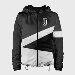 Куртка с капюшоном женская FC Juventus: Sport Geometry, цвет: 3D-черный