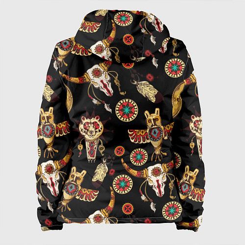 Женская куртка Индейские культовые символы / 3D-Белый – фото 2