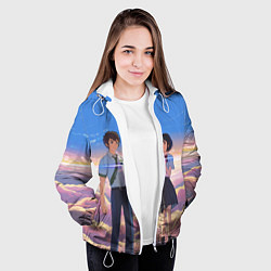 Куртка с капюшоном женская Your Name, цвет: 3D-белый — фото 2