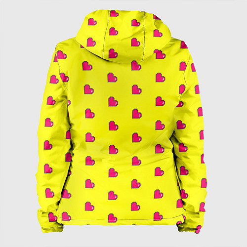 Женская куртка 8 bit yellow love / 3D-Черный – фото 2