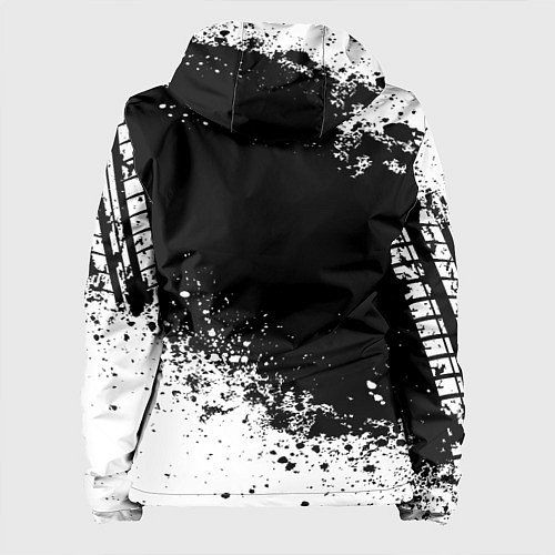 Женская куртка Honda: Black Spray / 3D-Белый – фото 2