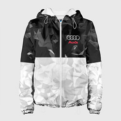 Куртка с капюшоном женская Audi: Poly Sport, цвет: 3D-белый