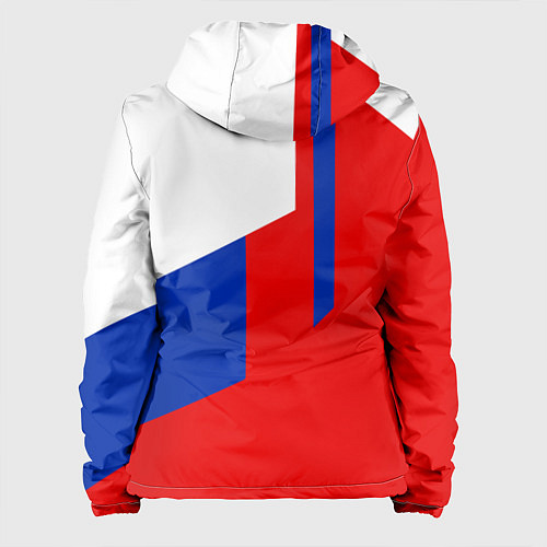 Женская куртка Russia: Geometry Tricolor / 3D-Белый – фото 2