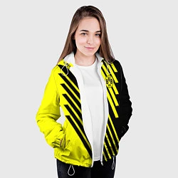Куртка с капюшоном женская FC BVB 09 Sport, цвет: 3D-белый — фото 2