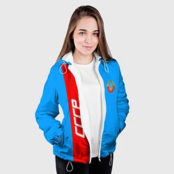 Куртка с капюшоном женская СССР: Blue Collection, цвет: 3D-белый — фото 2