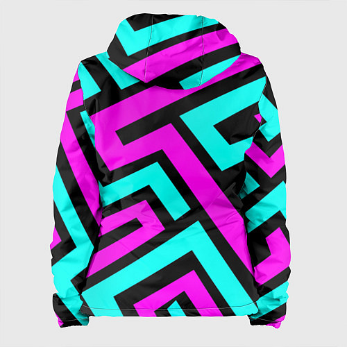 Женская куртка Maze: Violet & Turquoise / 3D-Белый – фото 2