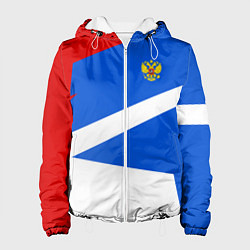 Куртка с капюшоном женская Russia: Light Sport, цвет: 3D-белый