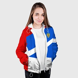 Куртка с капюшоном женская Russia: Light Sport, цвет: 3D-белый — фото 2