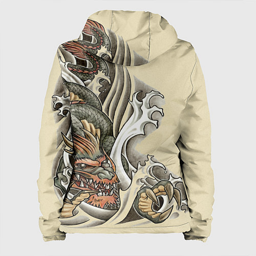 Женская куртка Восточный дракон / 3D-Черный – фото 2