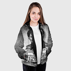 Куртка с капюшоном женская Пабло Эскобар, цвет: 3D-черный — фото 2