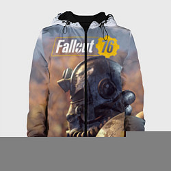 Куртка с капюшоном женская Fallout 76, цвет: 3D-черный