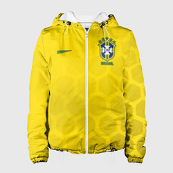 Куртка с капюшоном женская Brazil Team: WC 2018, цвет: 3D-белый