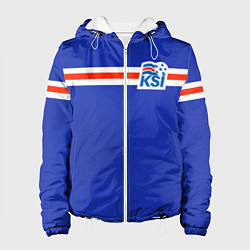 Куртка с капюшоном женская KSI ICELAND SPORT, цвет: 3D-белый