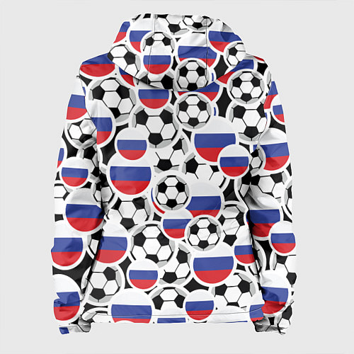 Женская куртка Россия: футбольный фанат / 3D-Белый – фото 2