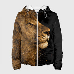 Куртка с капюшоном женская Песчаный лев, цвет: 3D-белый