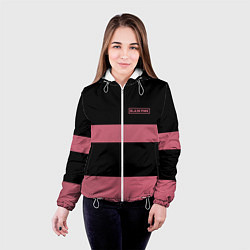 Куртка с капюшоном женская Black Pink: Logo, цвет: 3D-белый — фото 2