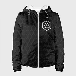 Куртка с капюшоном женская Linkin Park: Black Carbon, цвет: 3D-белый
