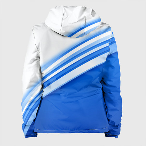 Женская куртка Россия: голубая волна / 3D-Белый – фото 2