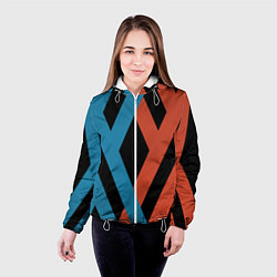 Куртка с капюшоном женская Darling in the Franxx, цвет: 3D-белый — фото 2