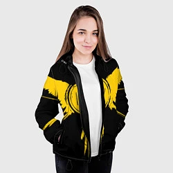 Куртка с капюшоном женская 21 Pilots: Yellow Bird, цвет: 3D-черный — фото 2